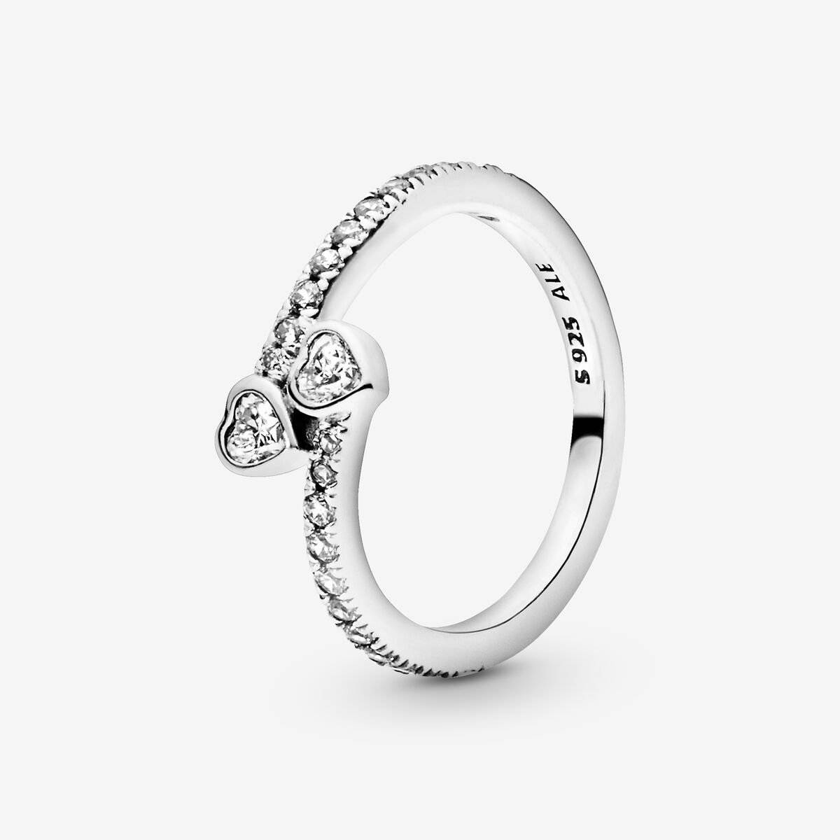 Anillo Pandora Corazones Eternos 191023CZ